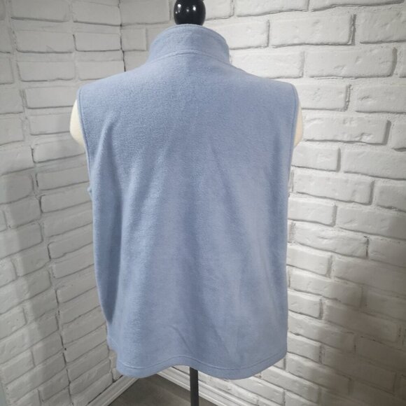 Northern Reflections Ladies Size Large Light Blue Fleece Full Zip Vest - Picture 2 of 11